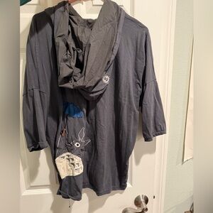 EUC Totoro Pullover with Hoodie